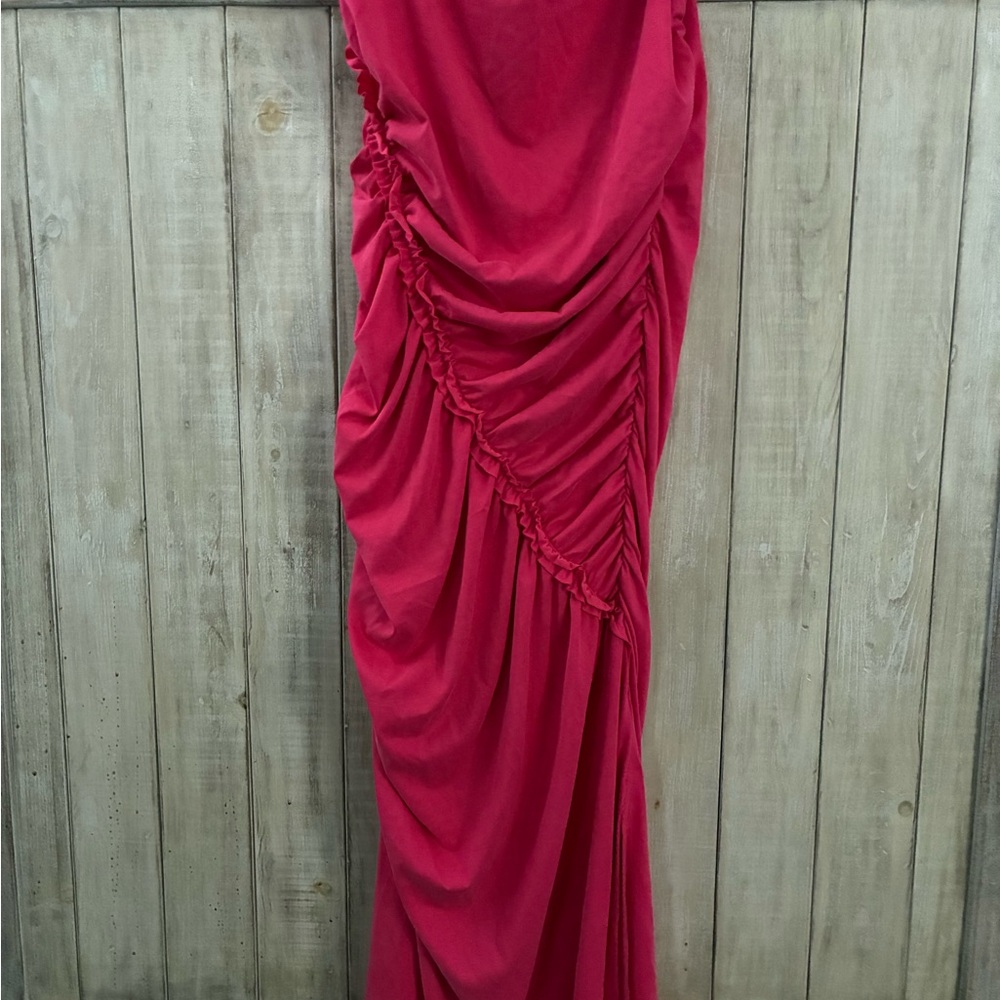 Anthropologie Vibrant Pink Dress